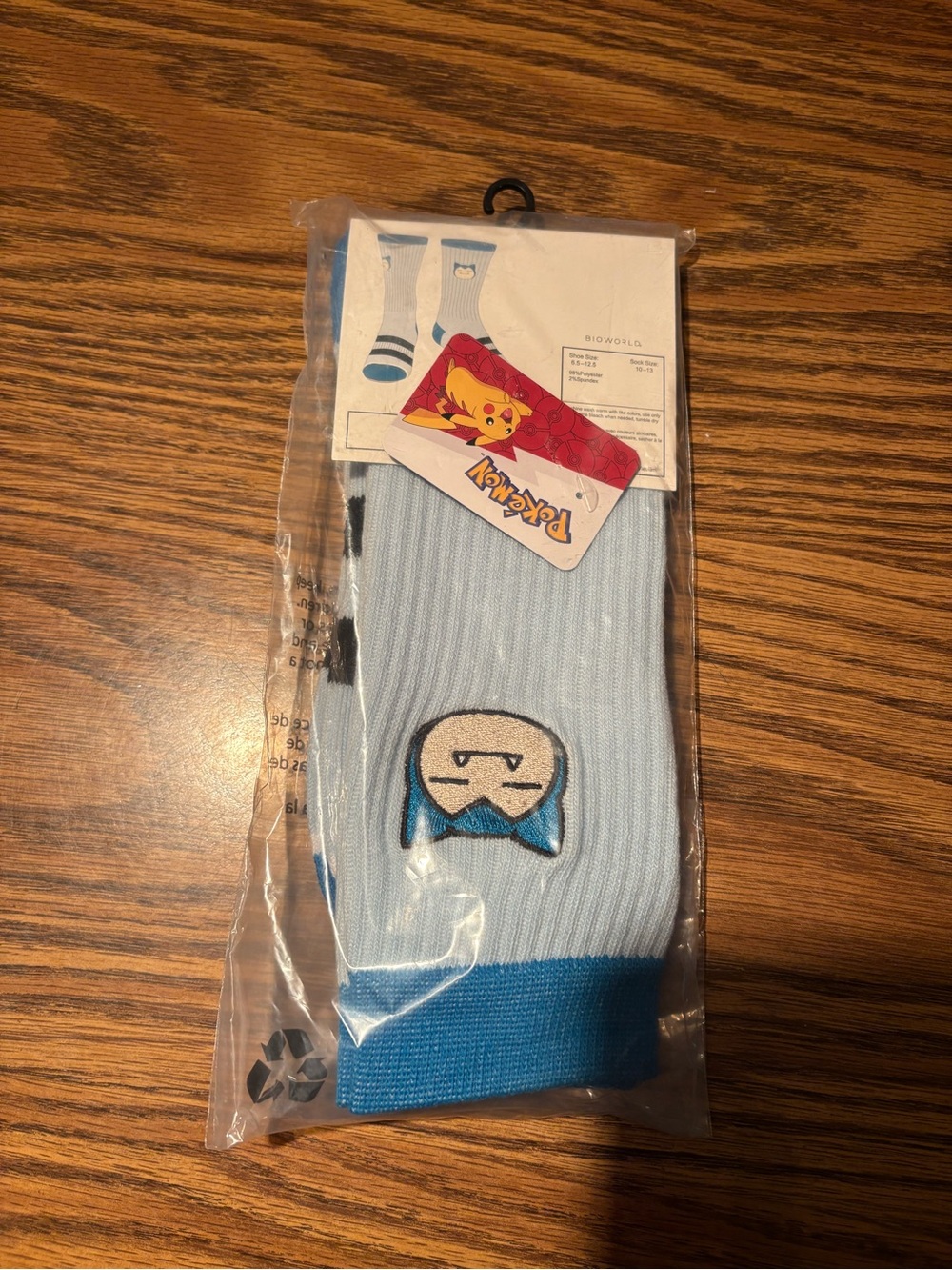 Pokemon Snorlax Men’s Socks Size 10-13 Brand New